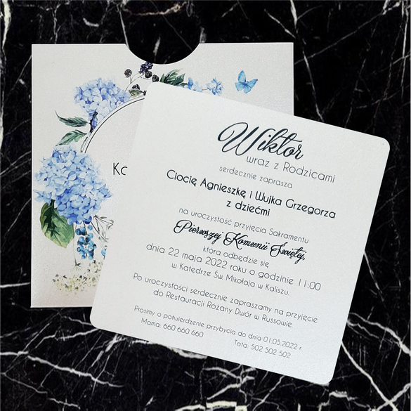 Zaproszenia na Komunię z Wiankiem K 51