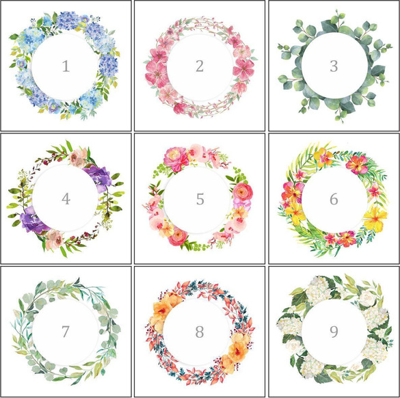 Zaproszenia Ślubne z motywem Folklorowego Wianka C 68