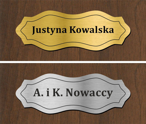 Wizytówka na drzwi FALA