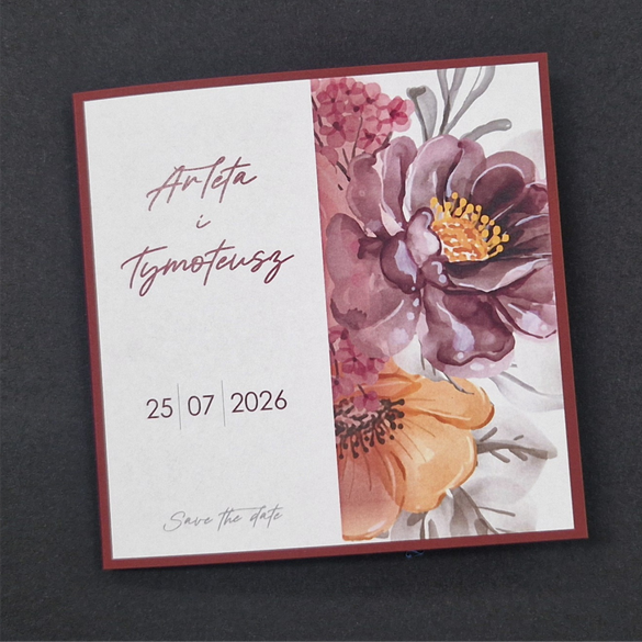 Zaproszenie kwiatowe