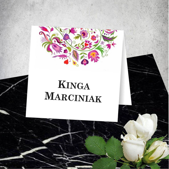 Winietki drukowane kwadratowe