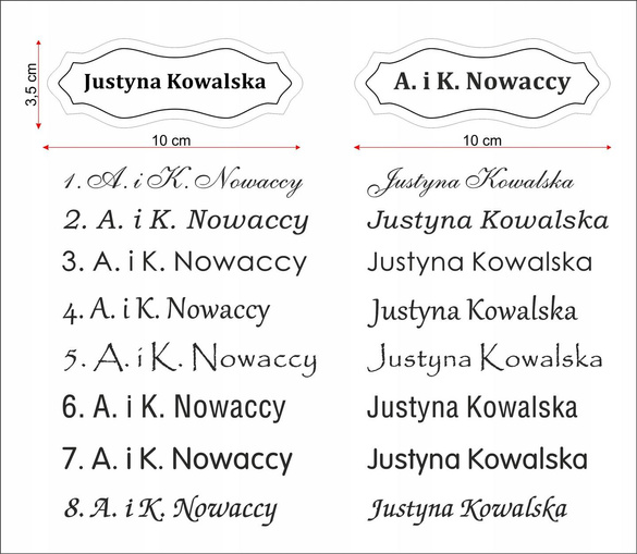 Wizytówka na drzwi FALA