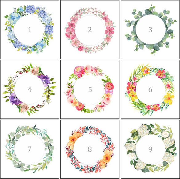 Kwadratowe Zaproszenia na Komunię z wiankiem i eko sznurkiem C 60