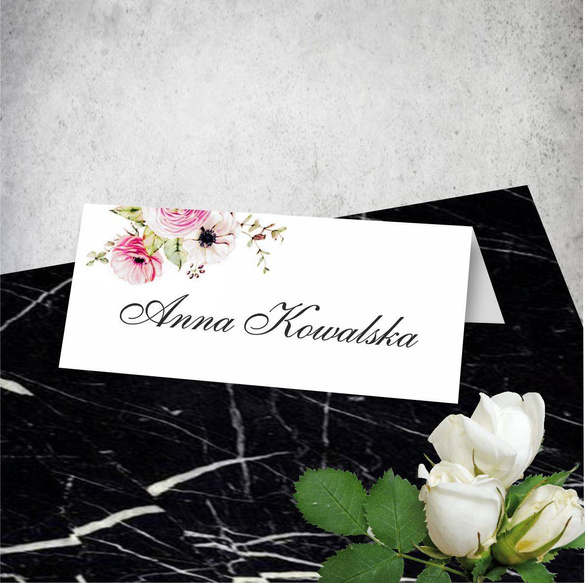 Winietki drukowane prostokątne