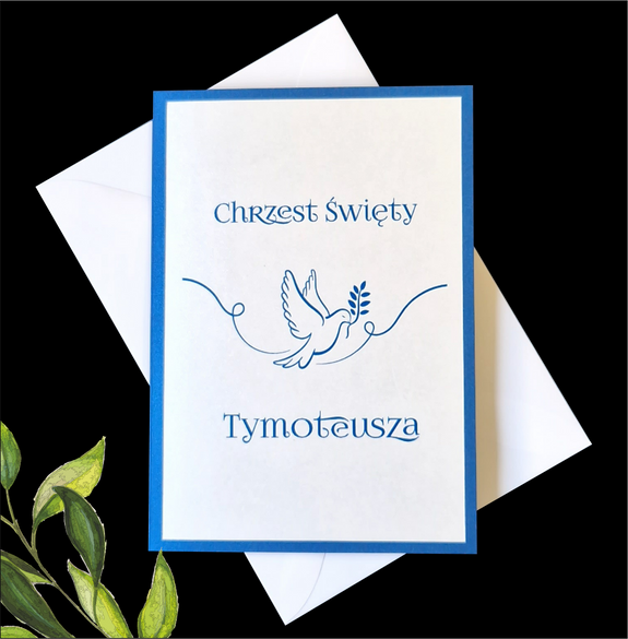 Zaproszenia na Komunię z Perłowym Podkładem