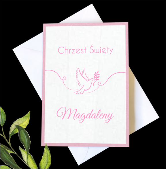 Zaproszenia na Komunię z Perłowym Podkładem