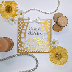 Zaproszenia na ślub z laserowo ciętą kopertą