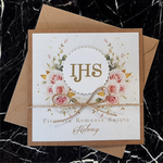 Zaproszenia na Komunię EKO ze złotym elementem  K 92